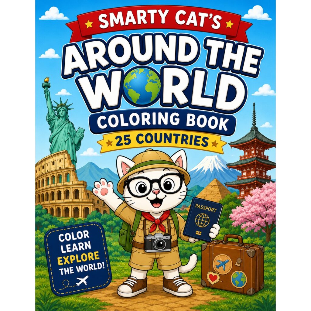Around the World Coloring Book