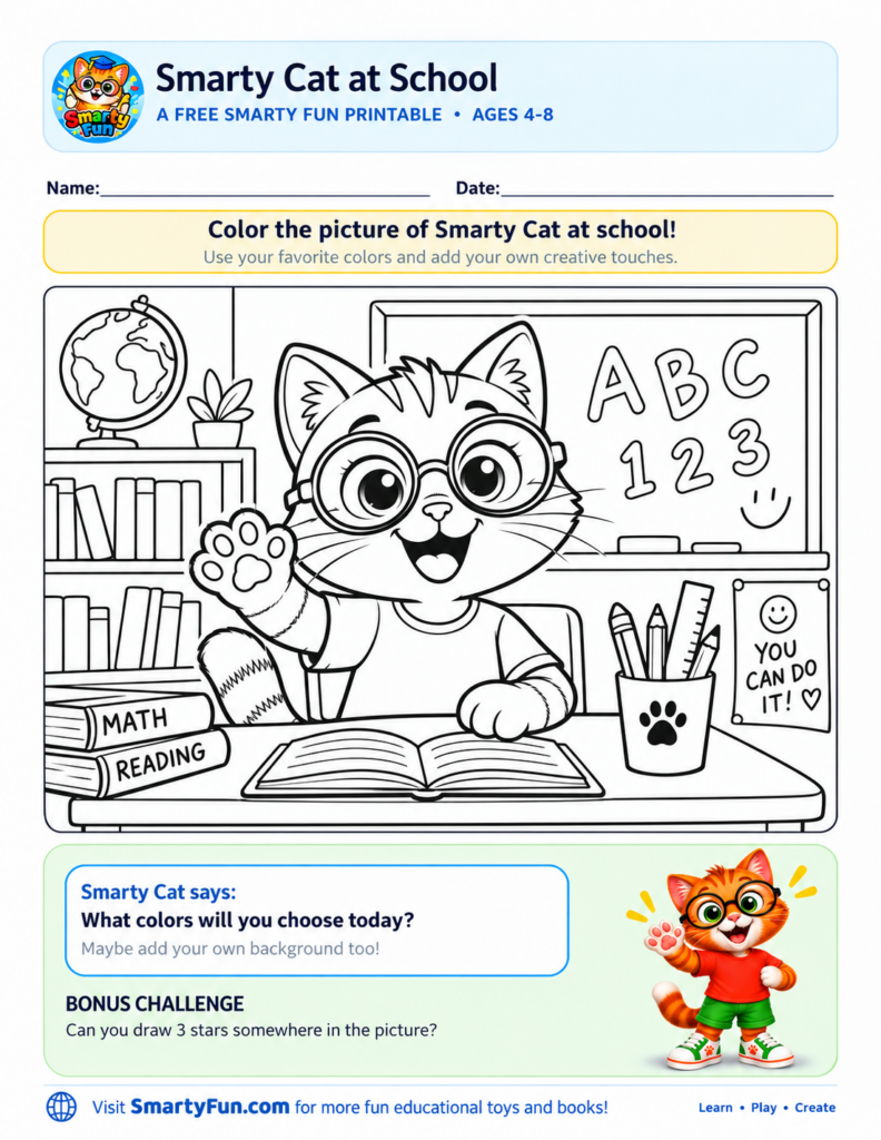 Smarty Cat at School