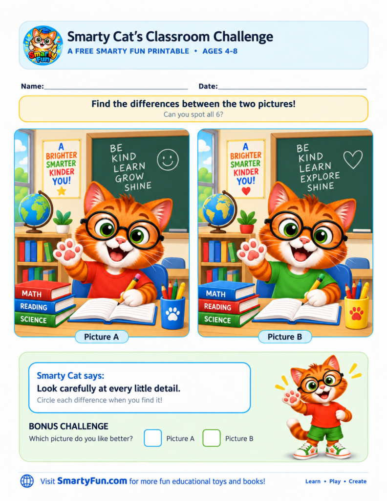 Smarty Cat’s Classroom Challenge